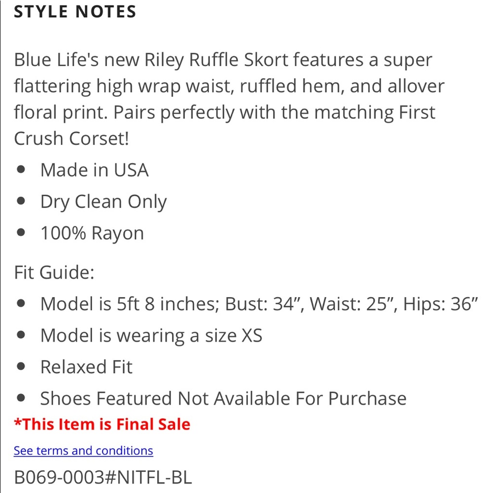 Blue Life Matching Skort Set - Picture 5 of 5